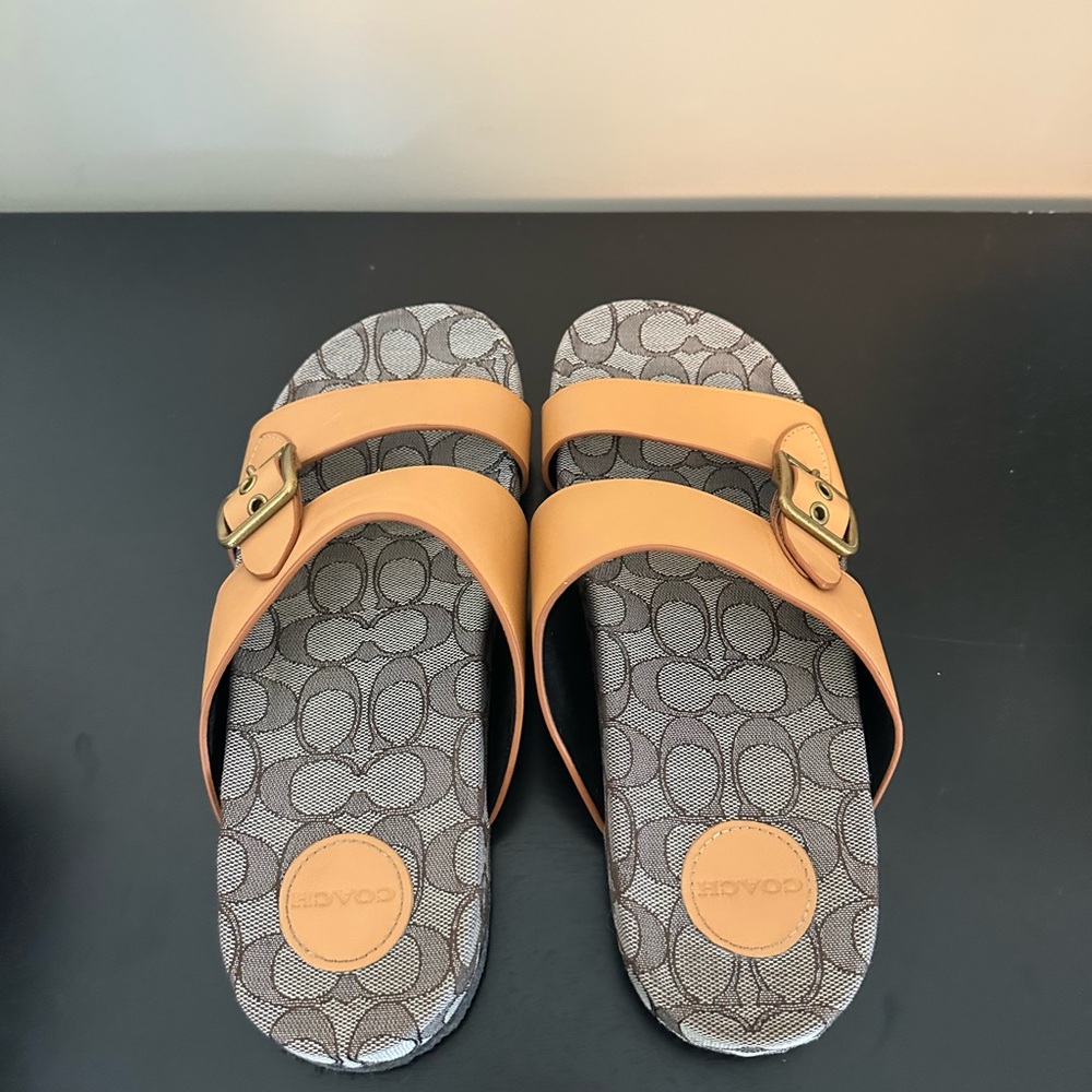 Coach Addison Leather Sandal
